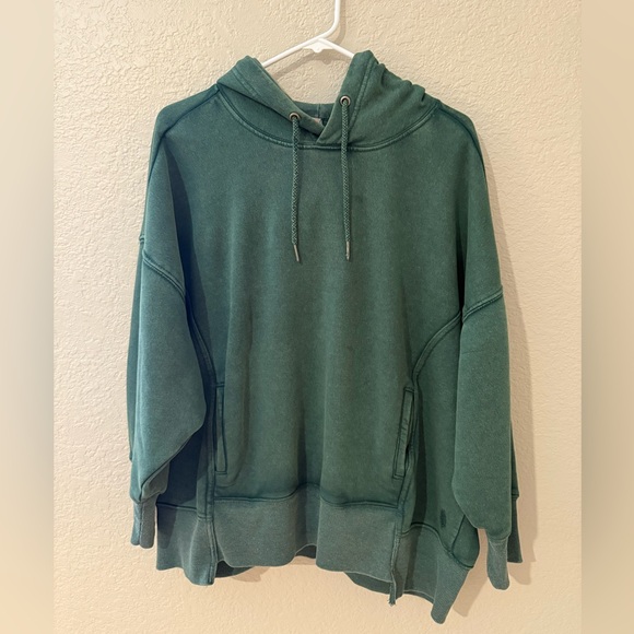 FP Movement by Free People Tops - FP Movement by Free People Pine Green Hoodie Sweatshirt Mineral Wash